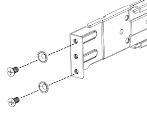Front end bracket screws and washer placement