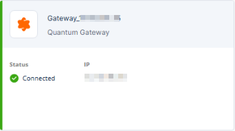 Security Gateway consumer card example