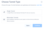 ipsec site-to-site single tunnel