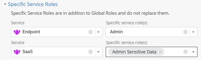 Assigning Admin Sensitive Data to SaaS