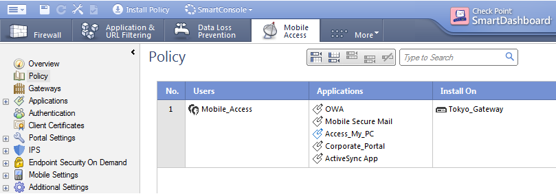 Sample Mobile Access Policy