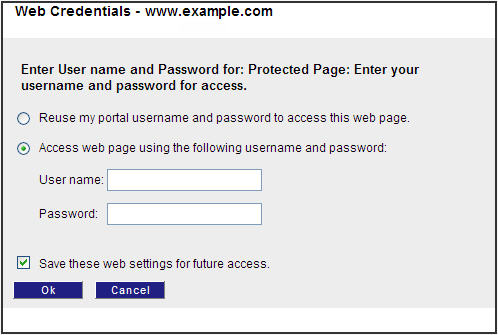 HTTP Authentication Browser-Specific Credential Request Form