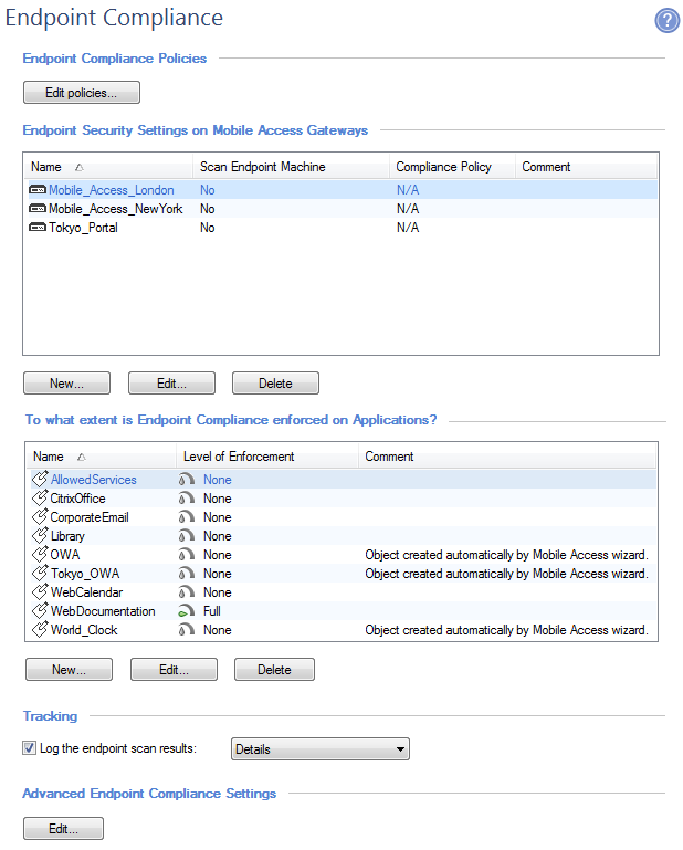 update checkpoint vpn client from the gateway