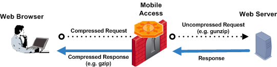 Web Data Compression in Mobile Access