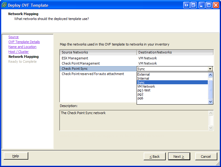 Network Mapping Window