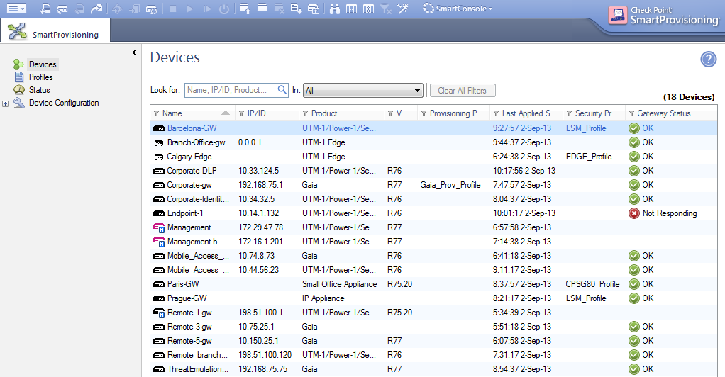 SmartProvisioning User Interface