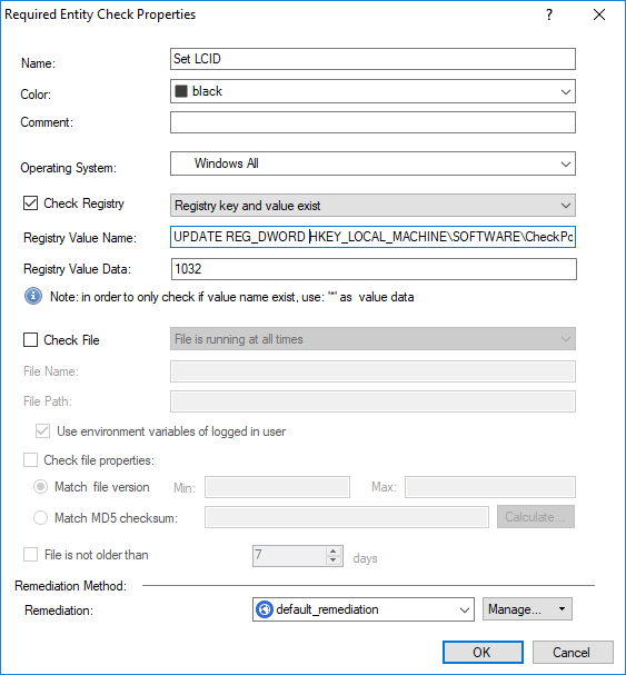 where to run a registry entry code