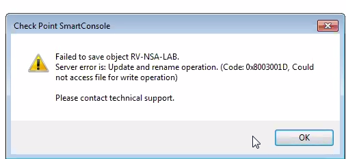 error the operation is not supported on the object.