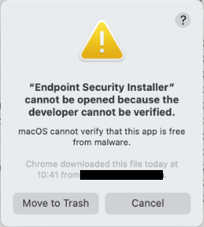 mac os security update could not be verified