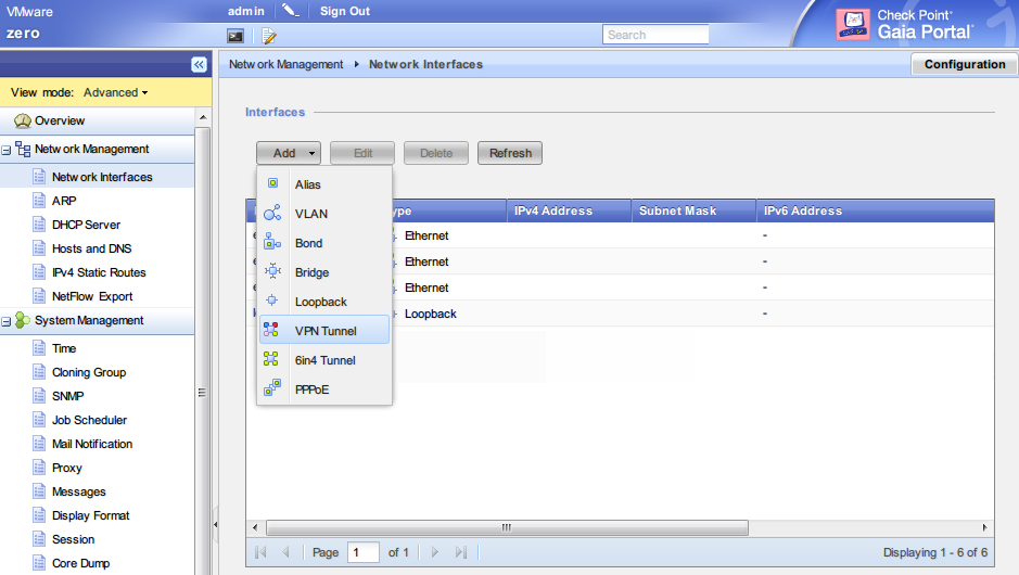 checkpoint policy based vpn