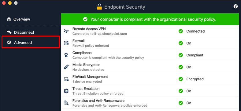 checkpoint endpoint security macos