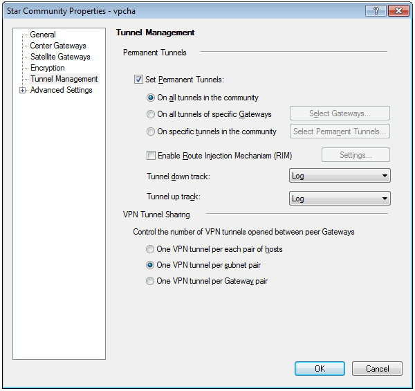 reset check point vpn tunnel command line