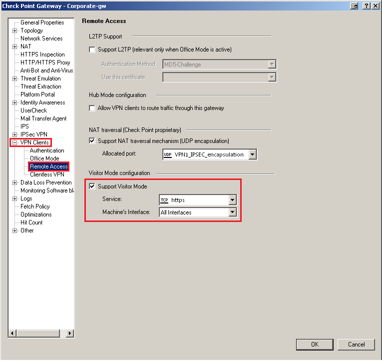 checkpoint vpn client 64