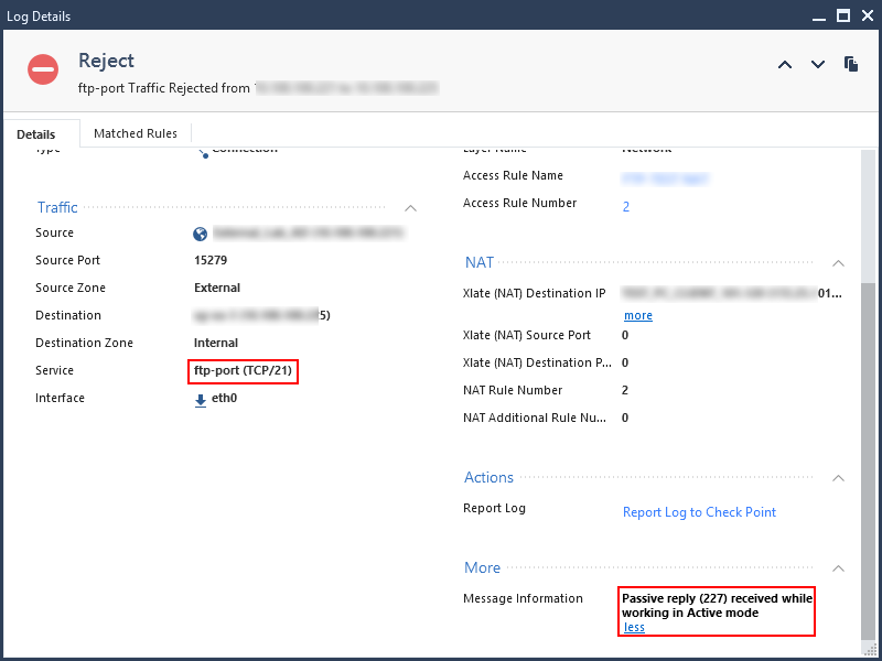 azure ftp server sent passive reply with unroutable