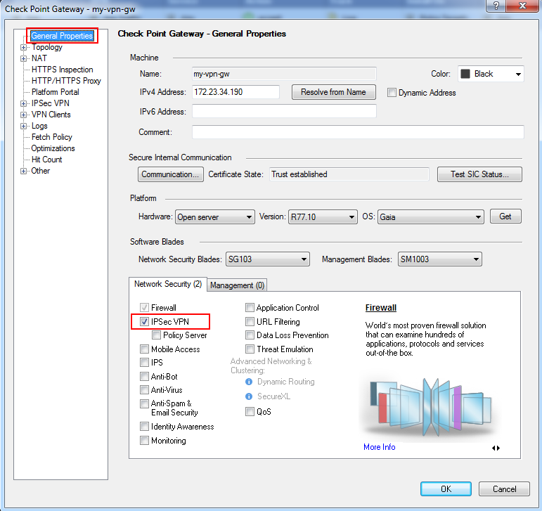 Dhansham Engineer S Notebook Checkpoint Firewalls Gaia How To Set Up A Site To Site Vpn With A 3rd Party Remote Gateway