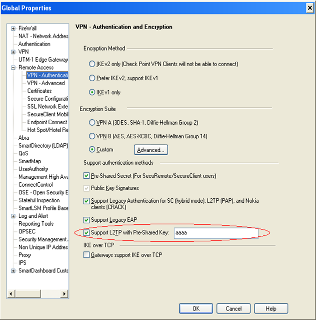 dell global vpn client enter pre fill pre shared key