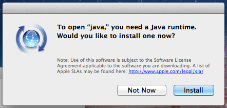 java update for mac not working