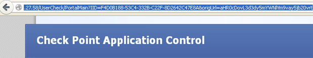 Original URL with HTTP 'GET' parameters