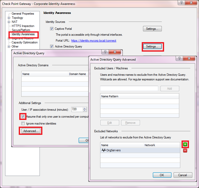 Exempting IPs from ADQuery